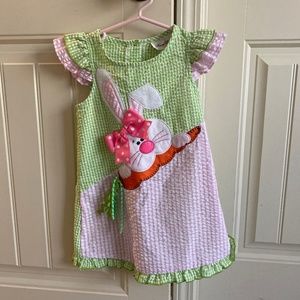 Size 3t Bunny Gingham Dress